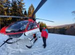 Vrtulník z Trenčína letěl na Kohútku pro zraněnou dívku