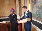 Uherské Hradiště navštívil apoštolský nuncius, arcibiskup Okolo