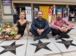 ​Hvězdy na Chodníku slávy ve Zlíně odhalili Tatiana Dyková a Petr a Matěj Formanovi